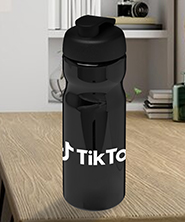 H2O Base 650 ml flip lid bottle - Single Colour